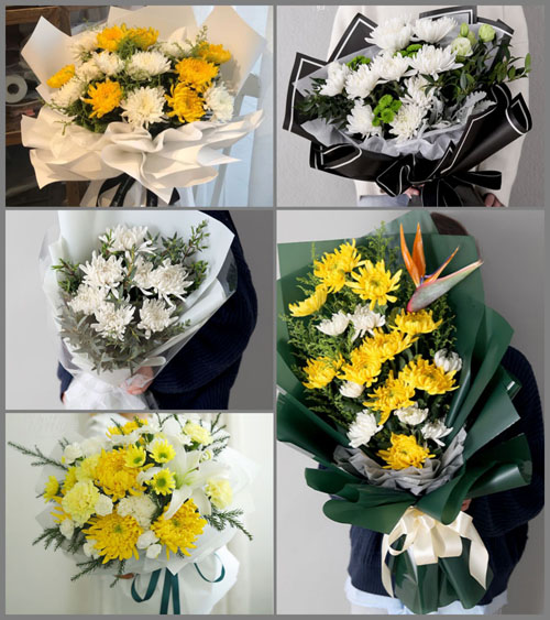 江西萍乡上栗县赤山镇白事花束代送